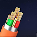 Miniatyrbillede 4 af 5: Dobbelt USB Type C Opladerkabel 2 i 1 USB C Kabel Splitter Synkroniseringsladekabel