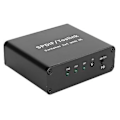 Pikkukuva 5 / 5: SPDIF/TosLink-kytkin 3x1, kytkentälaite kaukosäätimellä, 3 sisään, 1 ulos, 100V–240VAU-pistoke