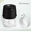Miniatyrbillede 3 af 5: Elektrisk hvidløgshakker, USB genopladelig, bærbar trådløs madhakker, lille foodprocessor - 250ML