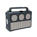 Miniatyrbild 1 av 5: Solar Trådlös Bluetooth Högtalare Portabel FM Radio Högtalare Utomhus Bluetooth Högtalare med Ficklampa Guld