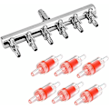 Miniatyrbillede 1 af 4: 4/8 mm akvarie luft splitter og 6 envejs checkventil til akvarie luft pumpe, akvarie luft flow splitter luft pumpe akvarie tilbehør