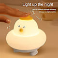 Miniatyrbillede 4 af 5: USB Genopladelig Natlampe Silikone Natlamper Blå