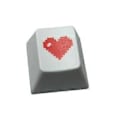 Miniatyrbillede 3 af 5: Mekanisk Tastatur Tilbehør til Tastehætter Rød Pixel Hjerte Firkantet Spil PBT Sød Brugerdefineret Cherry Profil ESC Tastehætter
