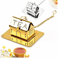 Miniatyrbillede 3 af 5: Te-infuser i rustfrit stål, te-si, genanvendelig løs te-filter, te-infuser med kæde, tehus - tilfældig farve - Fei Yu