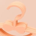 Miniatyrbillede 3 af 5: 10 stk. Børneopbevaringsbøjler Plast Tyk Sløjfe Frakke Tørrebøjle til Småbørn Baby Orange