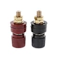 Miniatyrbillede 1 af 5: 1 Par 6mm 333 Bindingsstolpe til Effektforstærkerterminaler AC Strøm o Adapter
