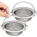 Miniatyrbilde 1 av 5: Kjøkkenvask i rustfritt stål, tett hullhåndtak sil 11cm 2 stk (4-d-w)