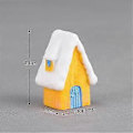 Miniatyrbilde 5 av 5: Juleminiatyrfigurer, Mini Jule Snøhus Dekor Ornamenter, Jule Dukkehus Eventyrhage Dekor