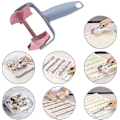 Miniatyrbillede 2 af 2: Blonderulle Hjul Rulle Kageform DIY Bageværktøj Kage Cutter Skiver Biscuit Cookies Cutter Dej Rulning