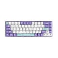 Miniatyrbild 4 av 5: AK680 Mekaniskt Gamingtangentbord ABS Keycap 68 Tangenter Trådbundet Tangentbord Hot Swap för PC Laptop Lila Vit B