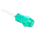 Miniatyrbillede 4 af 4: 20 stk. LED Plastikholder Bezel Mount PC Indikatorlys Fly Lampeskærm Komponent 5mm Grønt Lys