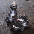 Miniatyrbillede 2 af 5: Keramisk Tilbageflow Røgelseholder Vandfald Røgelsebrænder Til Hjemmeindretning Aromaterapi Ornament Lotus Keramisk Tilbageflow Brænder, Tilbageflow Røgelse