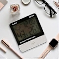 Miniatyrbillede 4 af 5: -260 Digitalt Temperatur Hygrometer Fugtighedsur Stort LCD Elektronisk Termometer Fugtighedsmåler