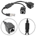Miniatyrbilde 2 av 3: Rj45 1 Hann til 2 Hunn Ethernet Splitter Kabel Kompatibel med Super Cat5, Cat6, Cat7 Lan Ethernet