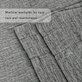 Miniatyrbild 4 av 5: Glidande gardiner i voile, transparenta linnegardiner, transparenta linnelook, vardagsrum, transparenta fönsterduk, dekorativ sjal, sovrum, 2-pack, 132x160 cm