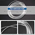 Miniatyrbillede 3 af 5: Transparent 4 meter 13.1ft 4mm X 2.5mm Pneumatisk Polyurethan Slange Rør