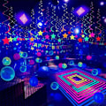 Miniatyrbillede 2 af 5: 100W LED UV sort lys, kraftig UV-projektør, IP66, 395 UV-lampe nm til jul, Halloween-lysfest (2 pakker)