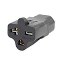 Miniatyrbillede 3 af 5: IEC 320 C14 til 6-15/20R AC Adapter C14 Han 3 Ben til 6-15/20R Konverteringsstik