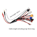 Miniatyrbilde 3 av 5: Åtte i Én RC Lipo Batterilader Splitter Kabel Adapter Kobling 4.0mm Plugg til JST T Plugg XT60 EC3 Futaba Tamiyas