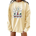 Miniatyrbilde 1 av 3: Jule oversized genser for kvinner, jule gnomier genser genser topp
