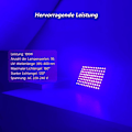 Miniatyrbillede 5 af 5: 100W LED UV sort lys, kraftig UV-projektør, IP66, 395 UV-lampe nm til jul, Halloween-lysfest (2 pakker)