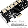 Pikkukuva 3 / 4: PCI-E X1 1 - 6 USB 3.0 -laajennuskortti X4 X8 X16 -näytönohjainnousuputkelle