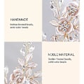 Miniatyrbilde 2 av 5: Brudekrystaller Rhinestones Blomst Blad Bryllup Hårspenne Barrettes Brudehodeplagg Hårtilbehør for Kvinner