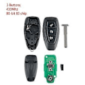 Pikkukuva 1 / 4: Auton älykäs kauko-ohjainavain 3 painiketta sopii Focus C-Max Mondeo Kuga Fiesta B-Max 433Mhz