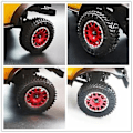 Miniatyrbilde 3 av 5: 4 stk 1.0 Dekk Og Metall Bead Lås Felger Sett For 1/24 Rc Crawler Bil Axial Scx24 Fcx24 Enduro24 S,re