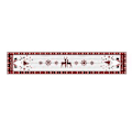 Miniatyrbild 3 av 5: Juldekoration, Jul Tomte Bordslöpare Dvärg Randig Bomull och Linne Duk Jul Tomte Bordslöpare Världsklass Design