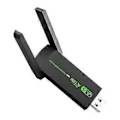 Pikkukuva 1 / 5: 1300Mbps USB WiFi -sovitin, Dual Band 2.4G 5GHz langaton dongle-signaalivastaanotin PC/kannettavalle Win 7/8/10/11, ei vaadi ohjainta