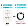 Miniatyrbillede 5 af 5: Termostat Graffiti WIFI Smart Temperatur On/Off Switch Timing RF433 Fjernbetjening Stemmestyring Alexa Controller D