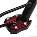 Miniatyrbilde 2 av 5: For PCX160 160 2020-21 Motorsykkel Støttefot Side Støtte Utvidelse Pad Støtteplate Hylle Titanium