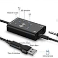 Pikkukuva 3 / 5: Monitoiminen äänikortti USB 2.0 Type C Stereo Mikrofoniadapteri Ammattimainen muunnin kannettavalle tietokoneelle Kuulokkeet PC-kaiutin
