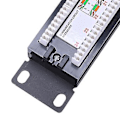 Miniatyrbilde 5 av 5: Utp 24 Port Rj45 Patch Panel Rack Kabelmontert Brakett Koblingsrack Verktøy Etet Lan Netwo