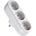 Miniatyrbilde 1 av 5: Multikontakt, stikkontakt 3 i 1 stikkontaktadapter AC 250v/16a, 3500w maks, bærbar veggplate stikkontakter for husholdningsapparater, smarttelefon, P