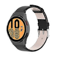 Miniatyrbillede 5 af 5: Læder Urrem Hurtig Udskiftningsrem til -Galaxy Watch 4 Buet Armbånd