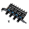 Miniatyrbillede 5 af 5: 1 til 8 Splitter 4Pin Køling PWM Blæser Strømforlænger Adapter 12V Strømforsyning