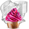 Miniatyrbillede 1 af 5: 50 Individuelle Cupcake Beholdere - Stabelbare | Individuelle Cupcake Æsker | Kagefade | Simple Cupcake Æsker | Med Forbundet Lufttæt Dyb Kuplåg |