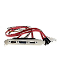 Pikkukuva 4 / 4: Pc Diy Sata - Esata ja 4-nastainen Ide Molex Pci -kiinnikekaapeli, täyskorkea profiili ulkoiselle kovalevylle