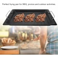 Miniatyrbillede 2 af 5: Grillpande i rustfrit stål, fødevaregodkendt, non-stick grillplade, bærbar grillplade