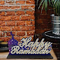 Pikkukuva 3 / 5: Koristeet 5kpl Eid-koristeet Puiset koristeet Islamilainen kuukoriste Pöytäkoriste, Hienot Eid-koristeet kotijuhlatarvikkeisiin (d-4-)