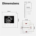 Miniatyrbillede 1 af 5: Tuya WiFi Termostat Rumtemperaturregulator Vand/Elektrisk Gulvvarme Gaskedel App-styring til Alexa C