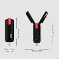 Miniatyrbillede 5 af 5: WiFi 6 USB Adapter Dual Band AX1800 2.4G/5GHz Trådløs Wi-Fi Dongle Lan Ethernet Netværkskort USB 3.0 WiFi6 Til Windows