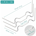 Miniatyrbilde 2 av 5: 120 drivhusglassklips, tykkelse drivhusglassklips, type W 1,5 mm drivhusklemmer rustfritt stål