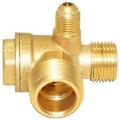 Pikkukuva 1 / 5: 3-tie messinkinen uroskierteinen kompressorin takaiskuventtiili Central Pneumatic G1/2\"xg3/8\"xg1/8\"