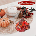Miniatyrbillede 2 af 5: LED Kunstig Flamme Lys, Flammeløs Pejs Lys LED Pejs med Realistisk Log Brændende Flamme