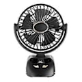Miniatyrbillede 4 af 5: 3000mAh N33 USB Clip Fan Clip-on Mini Fan med Clip Aromaterapi Brug Digital Display Bærbar Soveværelse Klapvogns Fan, C