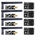 Miniatyrbillede 1 af 5: 4 stk. Nrf24l01+pa+lna Trådløst Modul Med Antenne 1100 Meter Lang Distance Med Nrf24l01 Trådløs