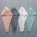 Miniatyrbilde 5 av 5: Håndkle for rask tørking av hår, superabsorberende turbanhodetørkle i bomull for kvinner med knapp (2 stk) grønn + rosa